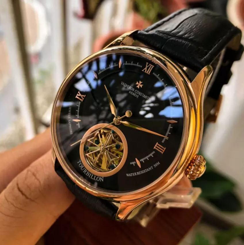 Vacheron Constantin Tourbillon Black Dial Gold 40mm